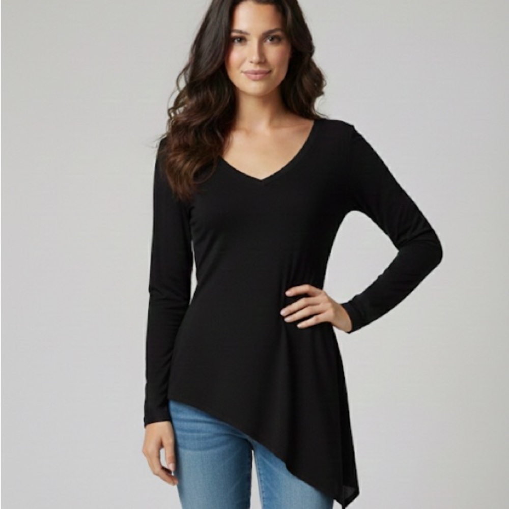Black Long Sleeves Blouse Sze XXL - Picture 1 of 2